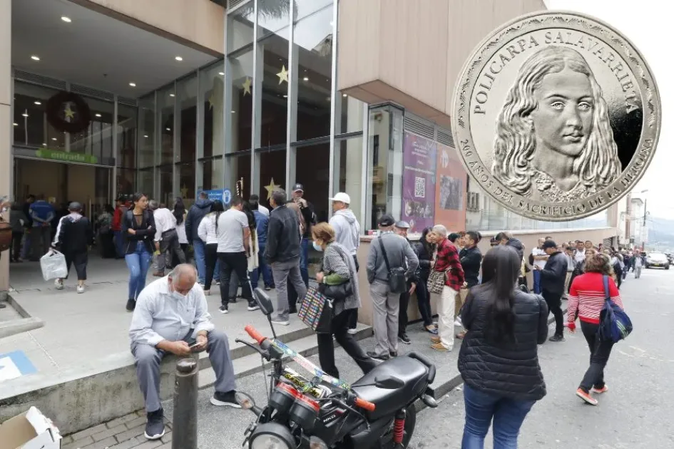Así fueron las filas en la sede del Banco de la República en Manizales