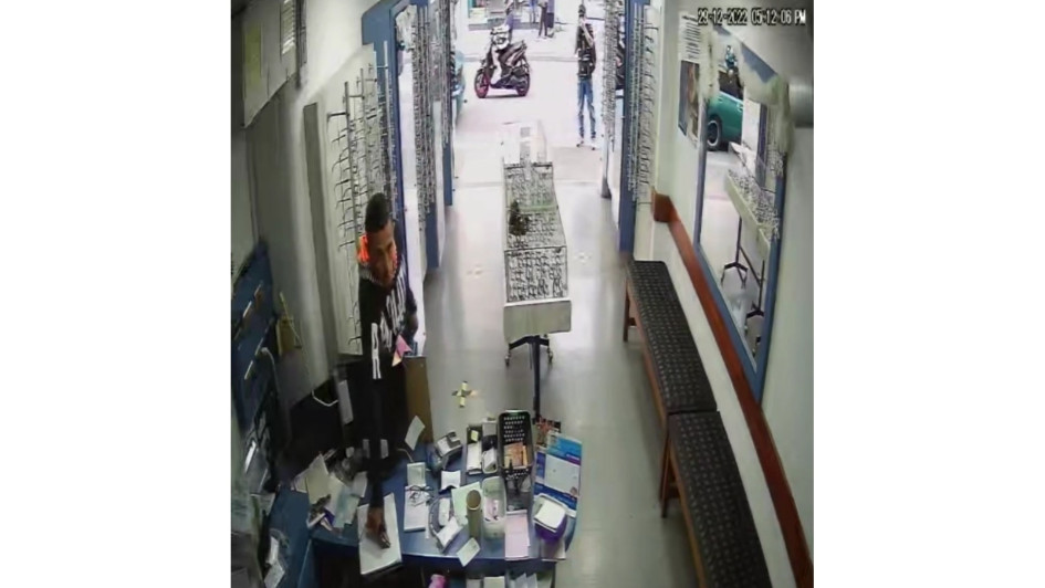 Caso registrado en una óptica del Centro