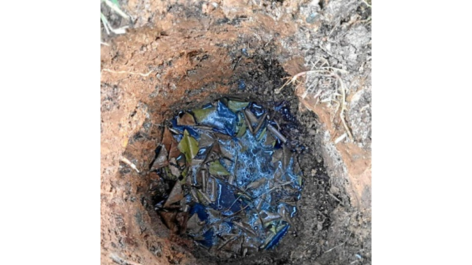 Autoridades de Pácora destruyeron elementos pirotécnicos incautados en el 2022.