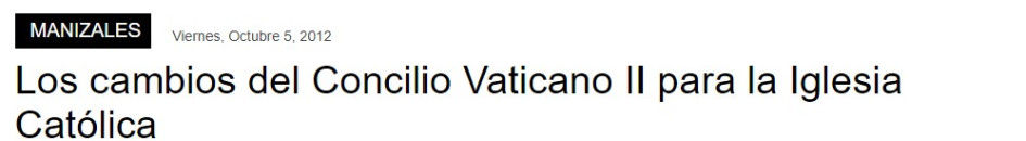Los cambios del Concilio Vaticano II para la Iglesia Católica