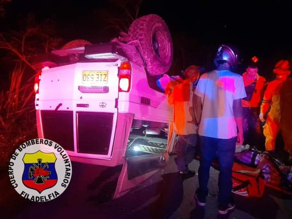 Volcamiento en Filadelfia