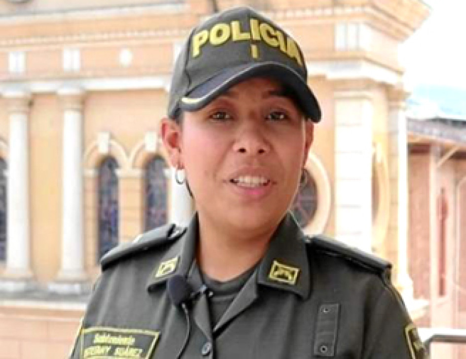 La subteniente Estefany Suaza es la nueva comandante de la Estación de Policía de Pácora.