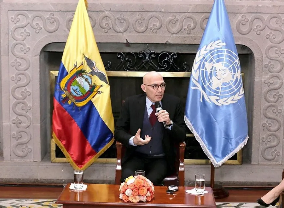 Volker Turk estuvo previamente en Ecuador. 