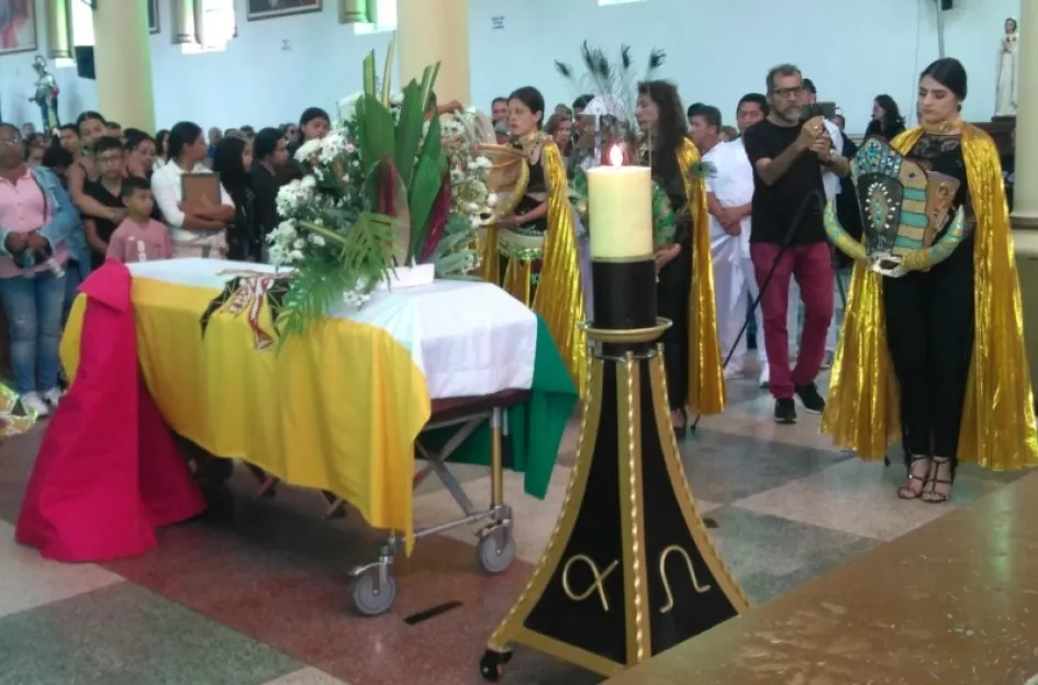 En Riosucio le dieron el último adiós al indio Comanche