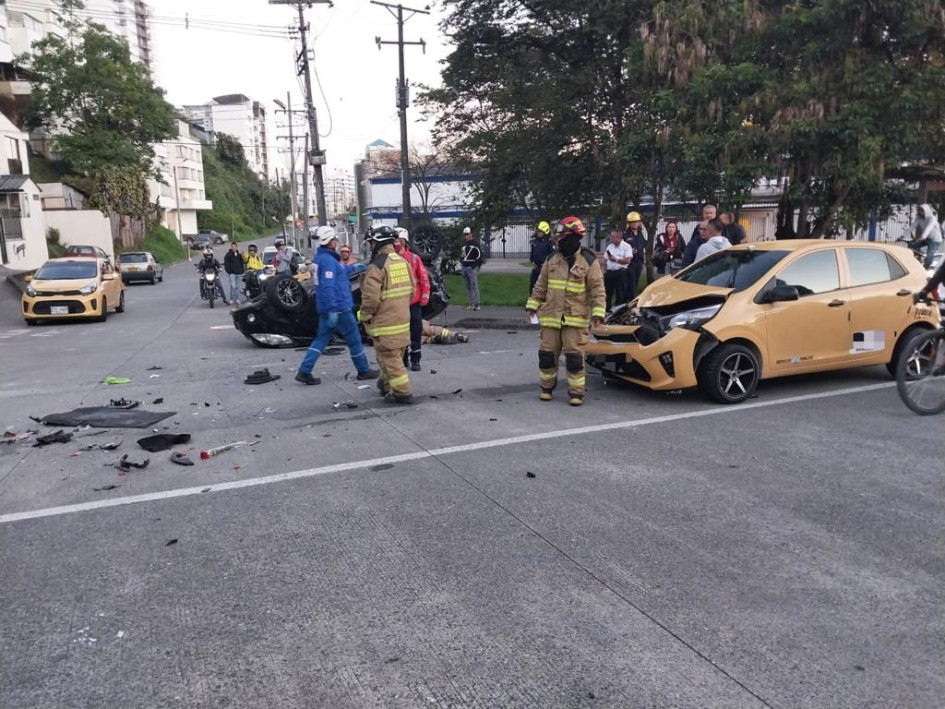 Cuatro lesionados causó este accidente en el sector de Mabe.