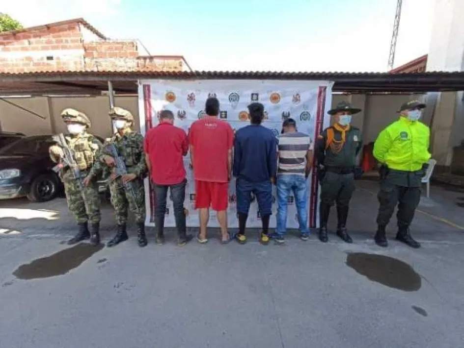 Los detenidos.