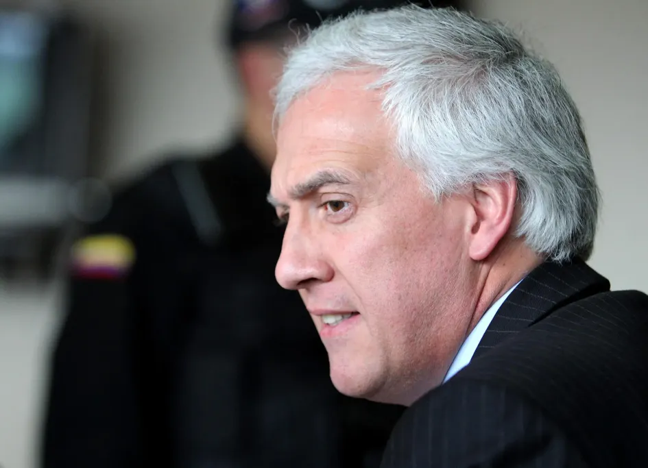 Fotografía de archivo fechada el 20 de septiembre de 2011 del exalcalde de la ciudad de Bogotá, Samuel Moreno, en una audiencia de imputación de cargos relacionados con corrupción en contratos de obras públicas en Bogotá.