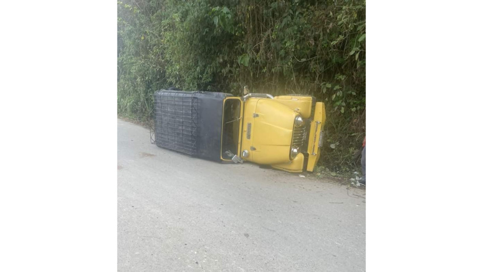 El siniestro se dio en el sector de Peñas Azules.