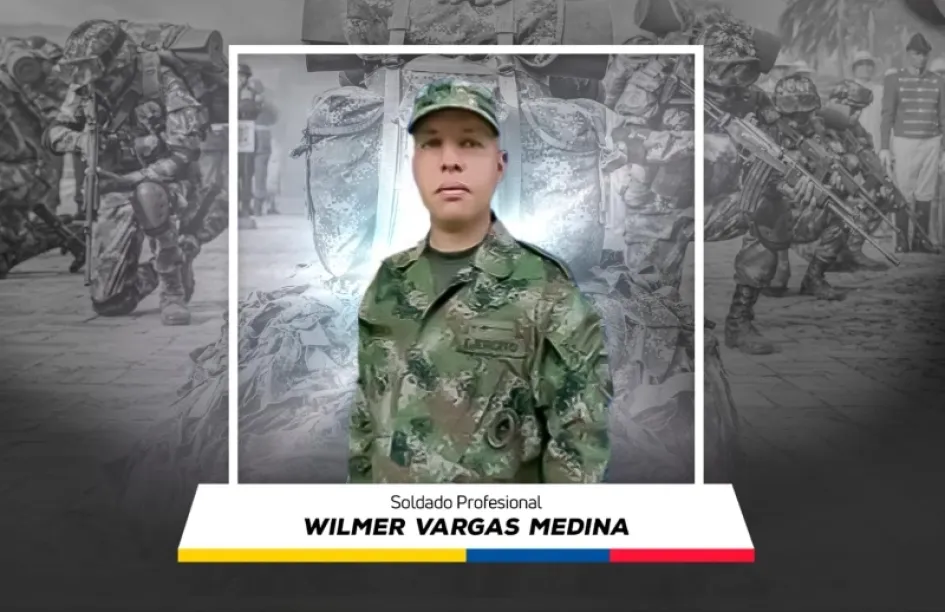 Soldado profesional Wilmer Vargas Medina.