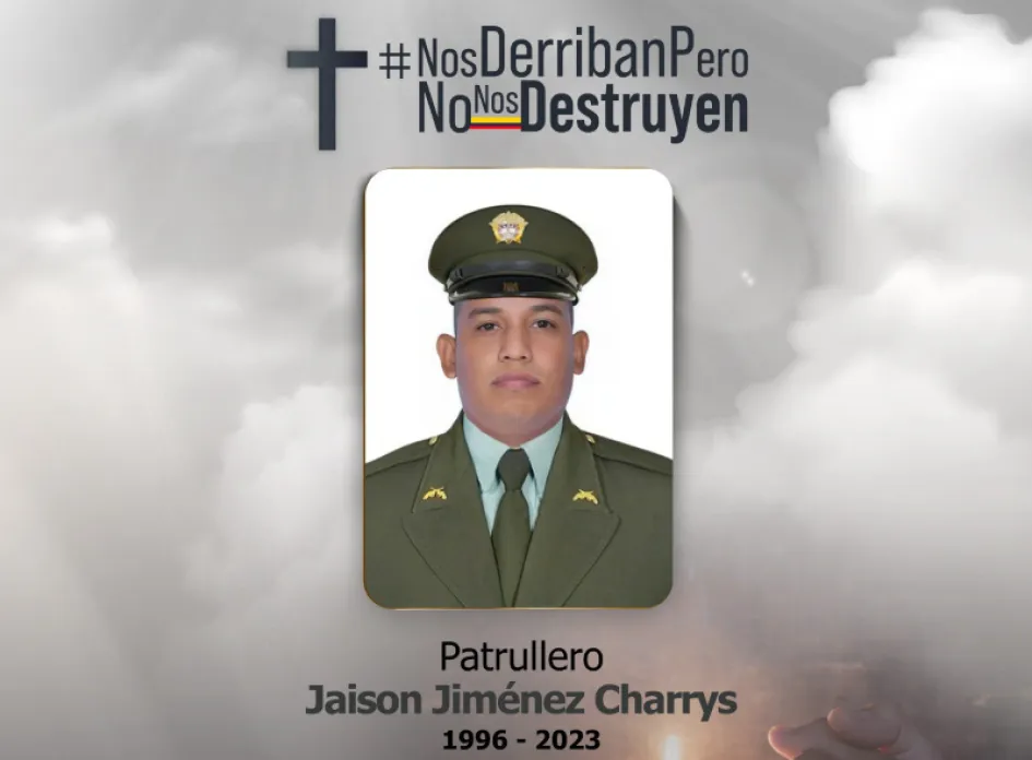 Patrullero Jaison Jiménez Charrys.