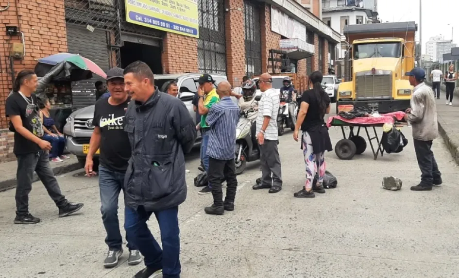 Este es el cierre que realizan los comerciantes de Liborio. 