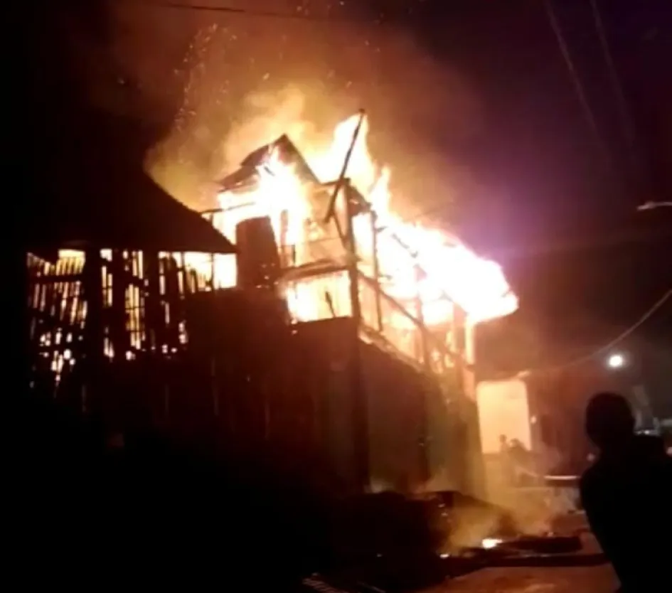 Así fue el incendio en Belalcázar. 