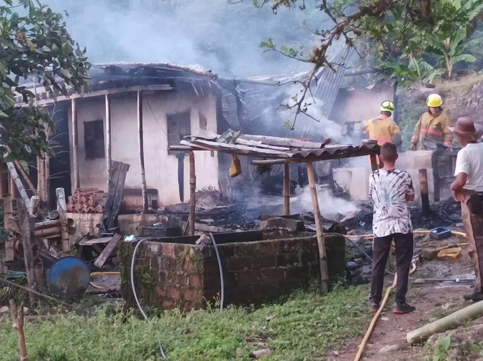 Esta es la casa en donde se presentó el incendio. 
