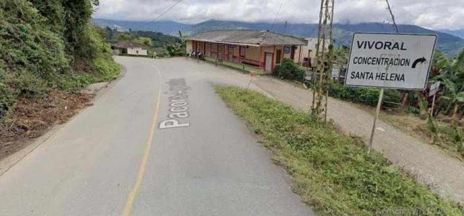 Viboral, sector del atentado.