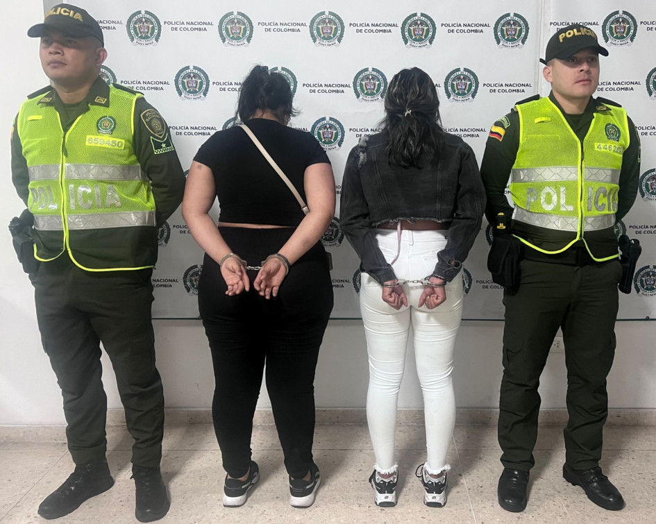 Las capturadas provienen de Bogotá.