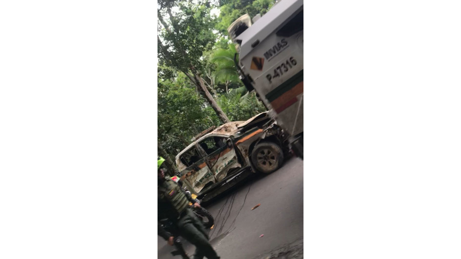 El ataque ocurrió en la vía que comunica a Cúcuta con Sardinata y Ocaña, en Norte de Santander.