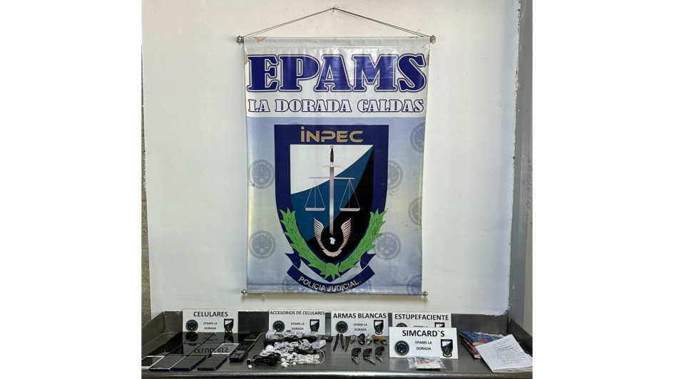 Lo hallado en el centro penitenciario de máxima seguridad.