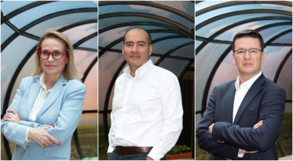 Sandra Morelli Rico, Santiago Pardo Salguero y Germán Bahamón Jaramillo.