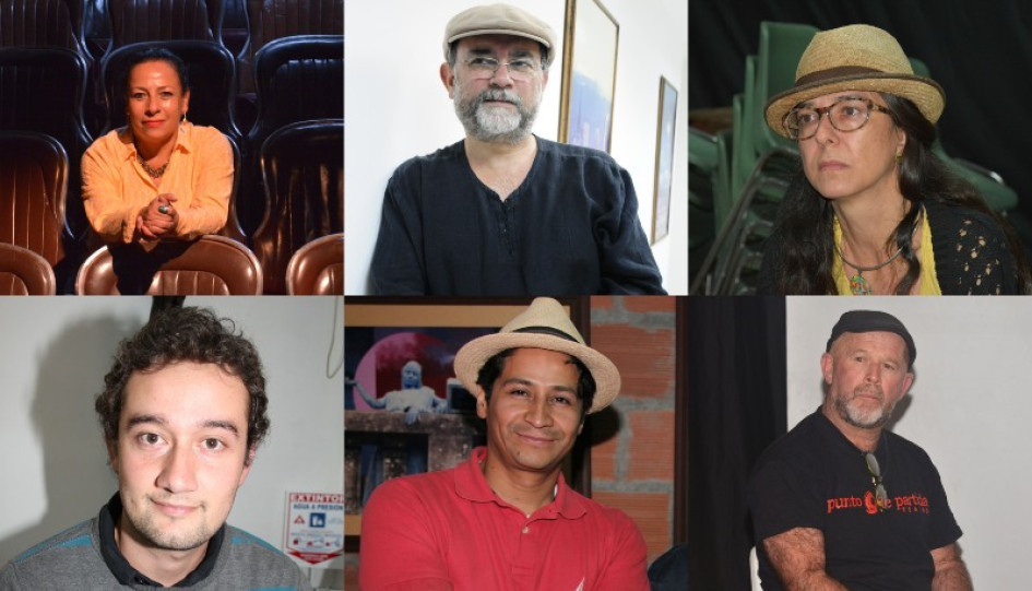 Los directores de las salas de teatro de Manizales.