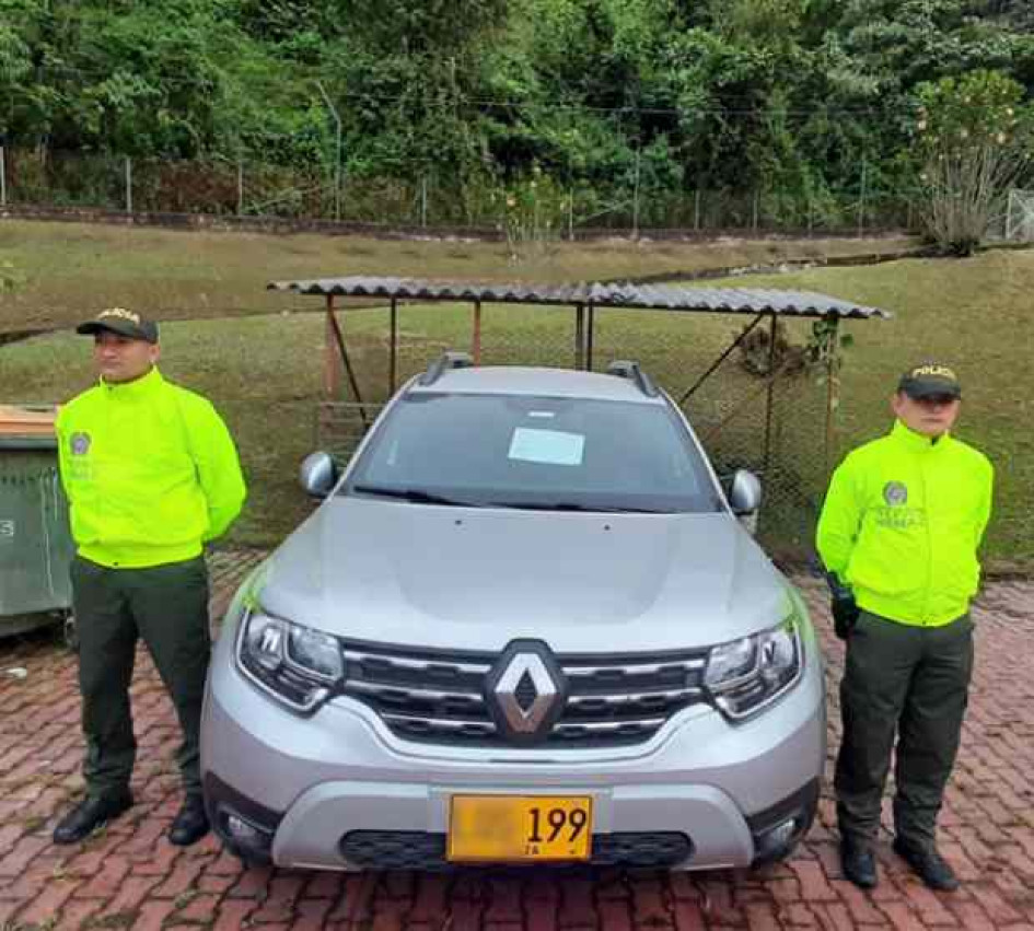 El carro recuperado.