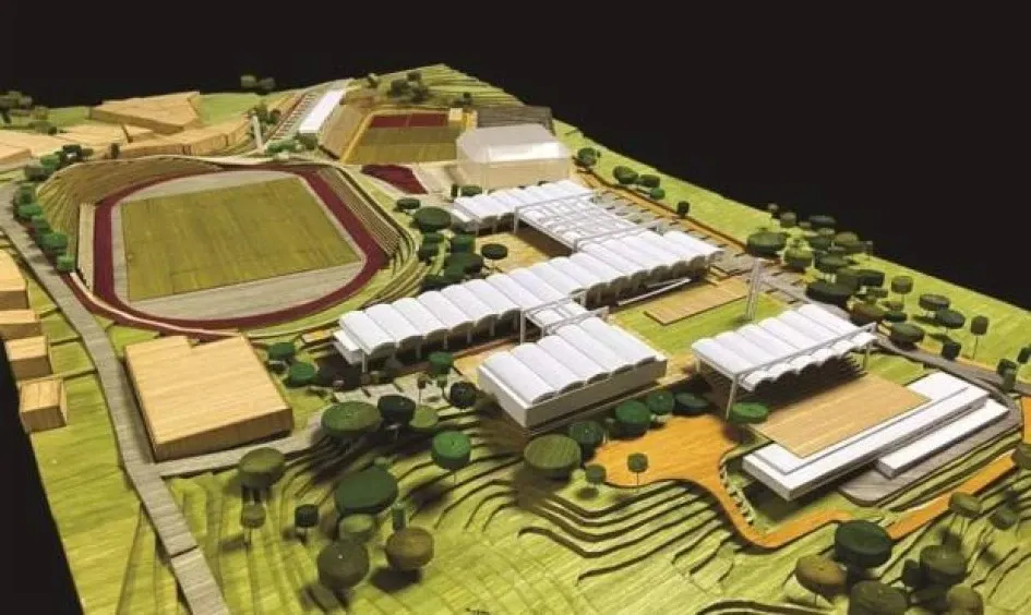 Foto de la maqueta del Centro Agroindustrial de Anserma, impulsado por la Gobernación y la Universidad de Caldas con apoyo de la Presidencia de Colombia.