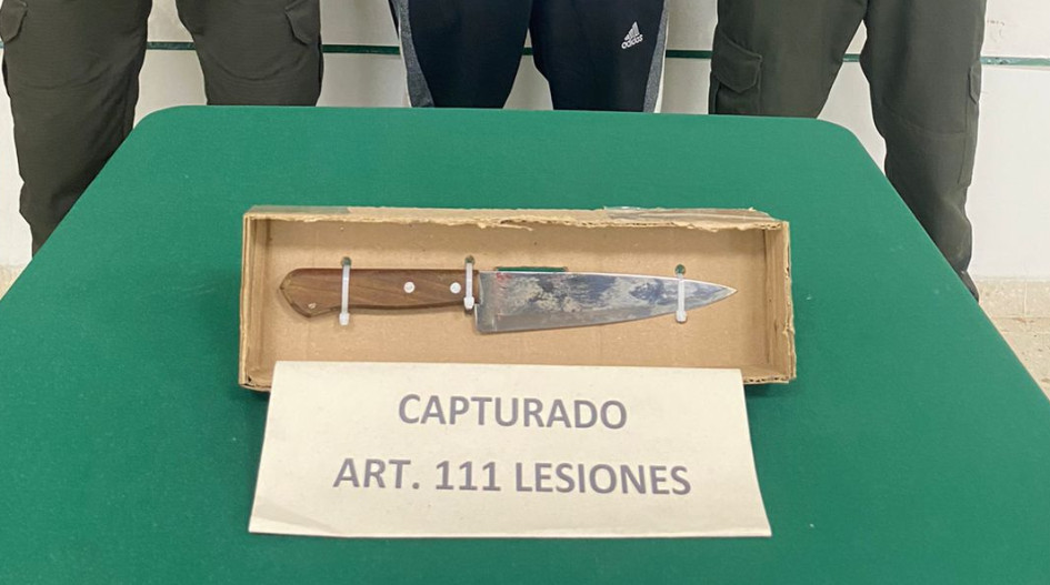 El arma usada para atacar al minero.