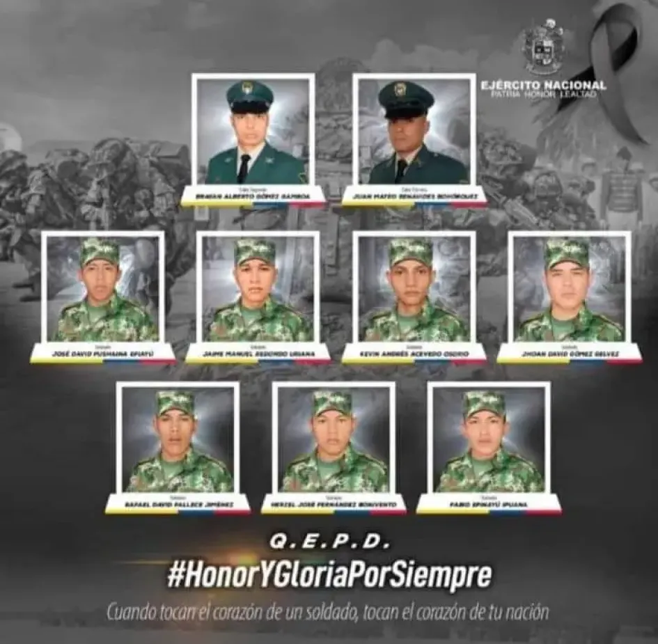 Los soldados asesinados. 