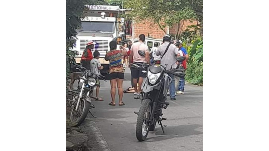 El accidente ocurrió en el barrio Los Mangos. La paciente debió ser trasladada al hospital del municipio.