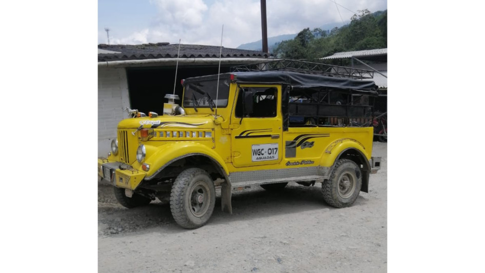 En este campero viajaban las 13 personas damnificadas.