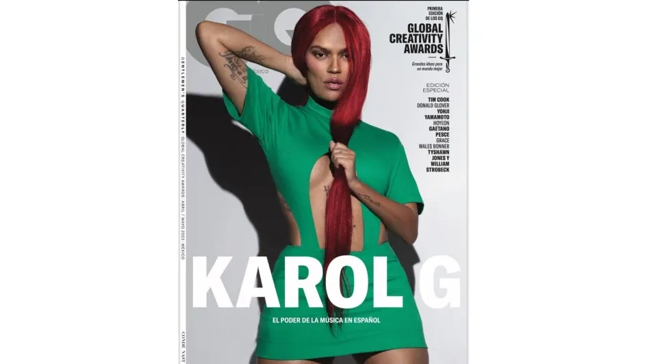 La portada de la Revista GQ donde su imagen sale alterada.