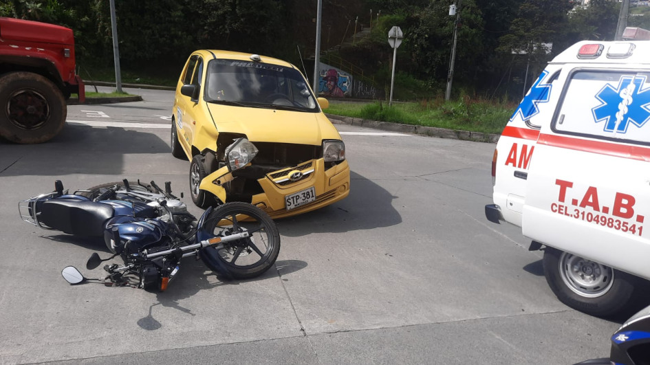 El accidente ocurrió en la calle 49 con carrera 13 de la capital caldense.