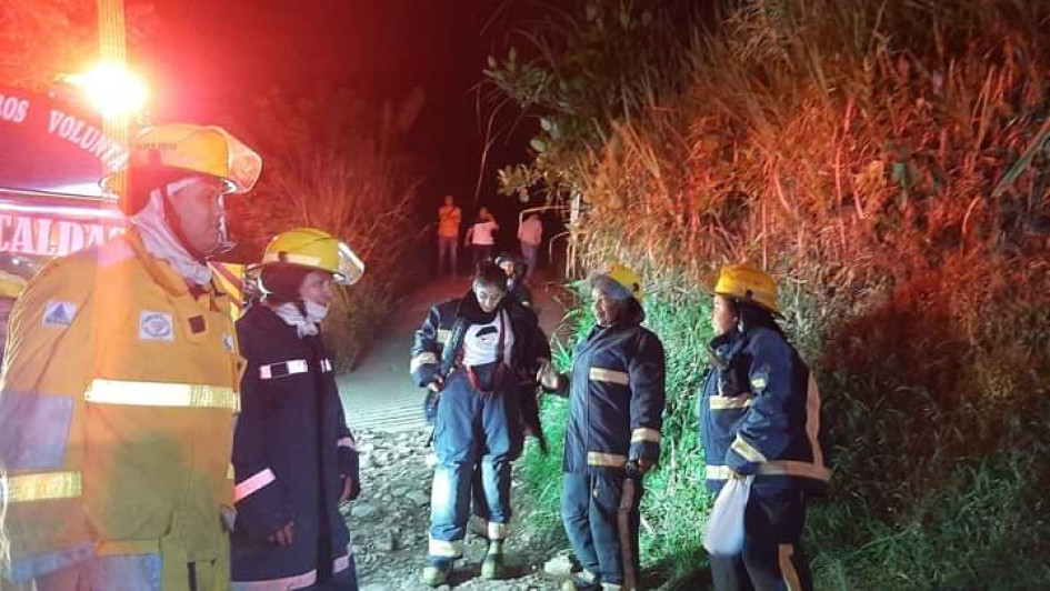 Al llegar a la vereda Dosquebradas, los bomberos se toparon con que no había ocurrido ningún incendio.