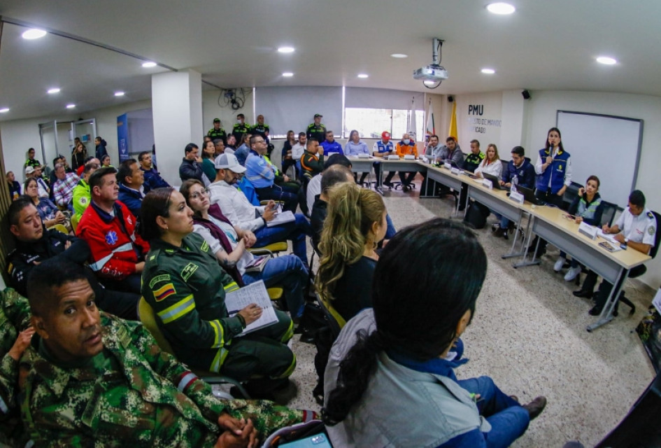 Consejo Extraordinario de Gestión del Riesgo en el Cuerpo de Bomberos de Manizales. 