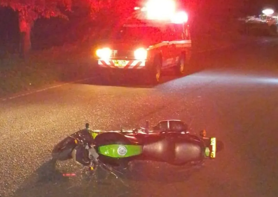 En este accidente perdió la vida un motociclista en Ansema. 
