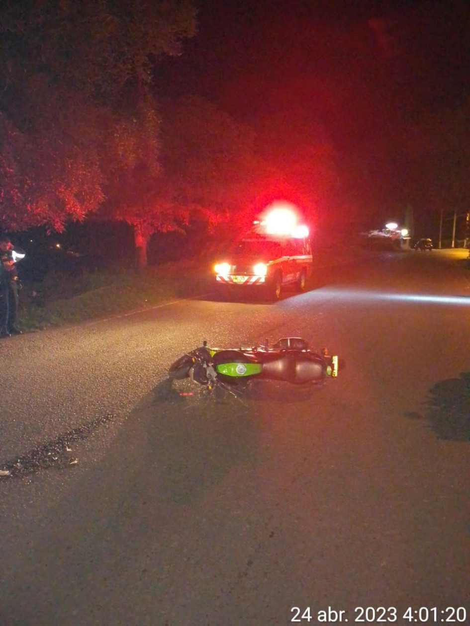 Accidente en el que pereció Carlos Andrés.