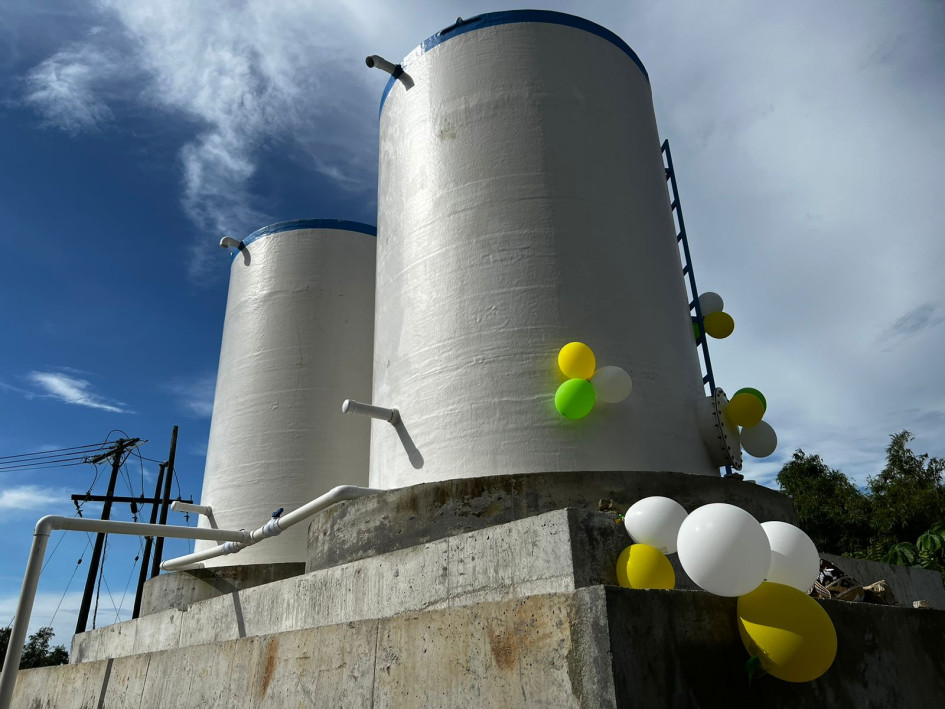 105 familias habitantes del sector Marisol Manrique de Norcasia (Caldas) se beneficiaron con la instalación de dos tanques de almacenamiento de agua potable.
