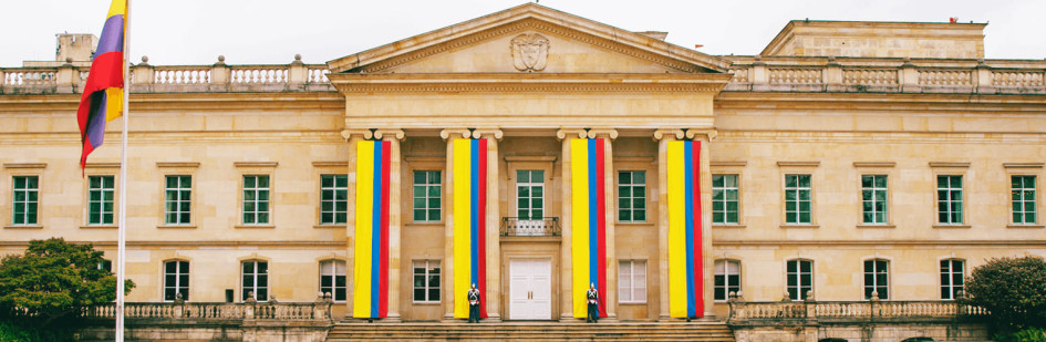 La Casa de Nariño, residencia oficial y sede principal de trabajo del presidente de Colombia.