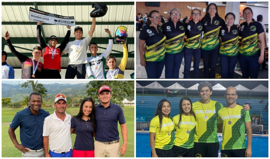 Los competidores caldenses de down hill lograron 4 oros y 2 platas en la Copa Nacional; el equipo de bolos obtuvo 4 oros en el Clasificatorio a Juegos Paranacionales; los golfistas clasificaron a Juegos Nacionales y los nadadores ganaron 3 platas y 3 bronces.