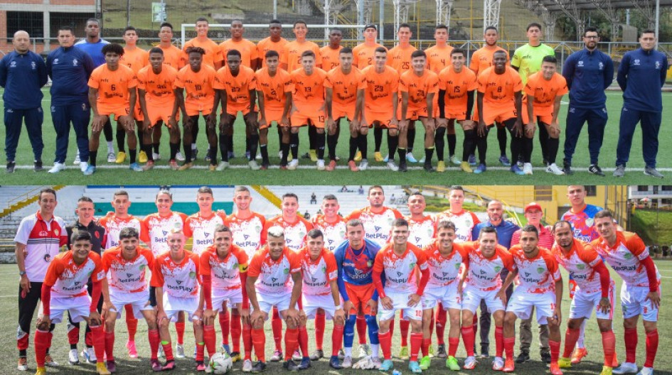 Manizales Fútbol Club (arriba) debutará hoy, a las 3:00 p.m., en el estadio Palogrande, ante Alianza F.C.