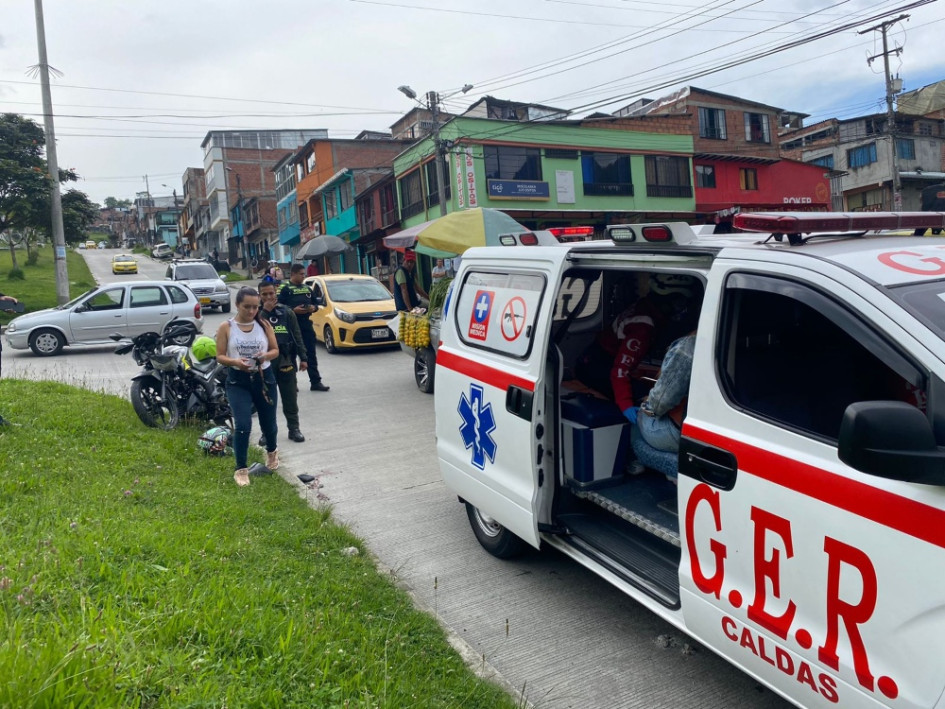 El accidente ocurrió antes de las 5:00 p.m. cerca del CAI de la Policía del barrio Bosques del Norte.