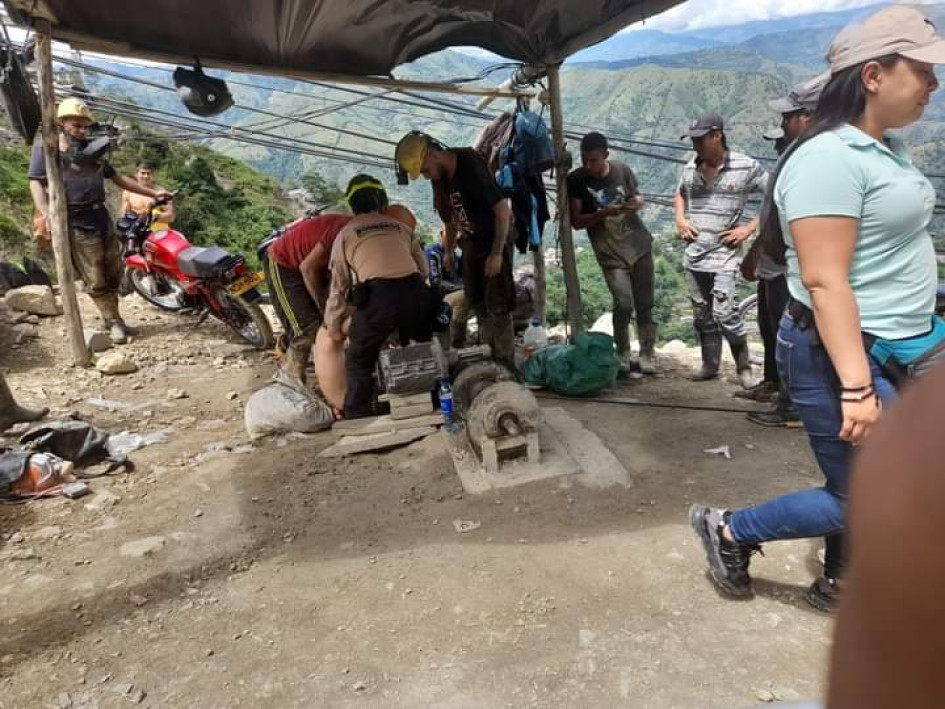 Dos oficiales y un suboficial atendieron la emergencia, ocurrida tras el mediodía de este miércoles en el sector de Villonza.