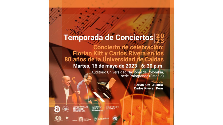 Información del concierto de esta noche.