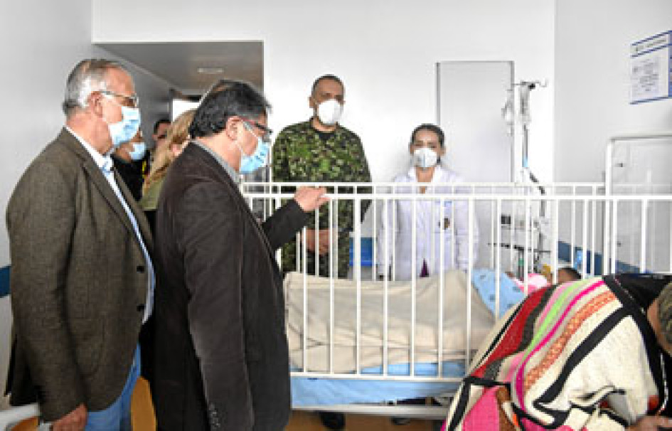 Los menores recibieron ayer la visita de una comitiva del Gobierno nacional, encabezada por el presidente, Gustavo Petro.