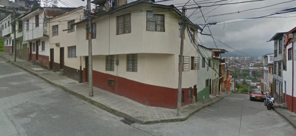 Sector donde ocurrió el crimen, en el barrio 20 de Julio de Manizales.