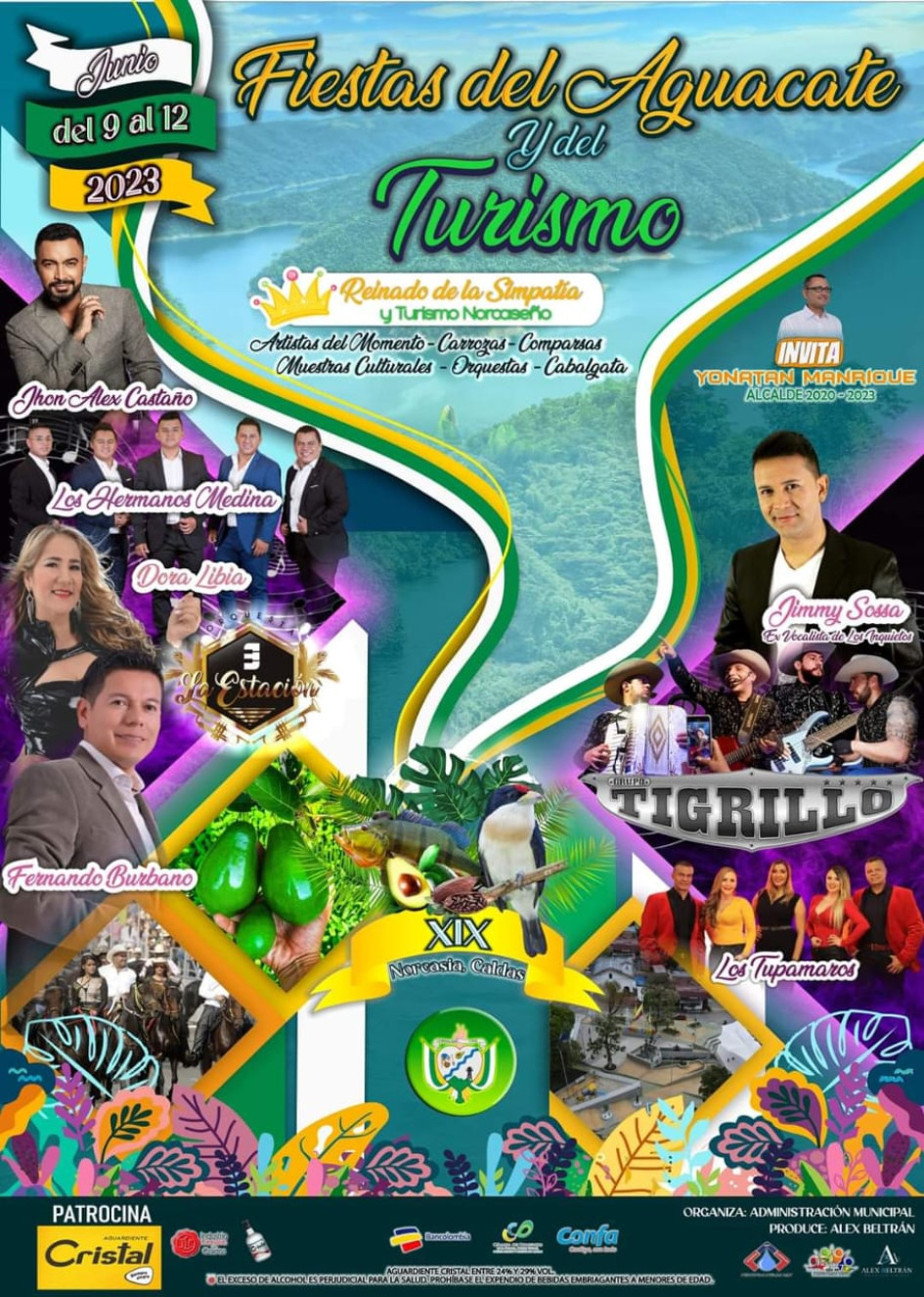 Desde el viernes comenzarán las fiestas del Aguacate y del Turismo en Norcasia (Caldas). 