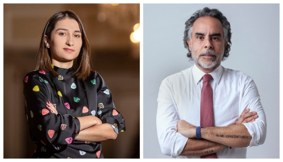 Hasta este viernes, Laura Sarabia fue jefa de Gabinete de la Presidencia y Armando Benedetti fue embajador en Caracas.