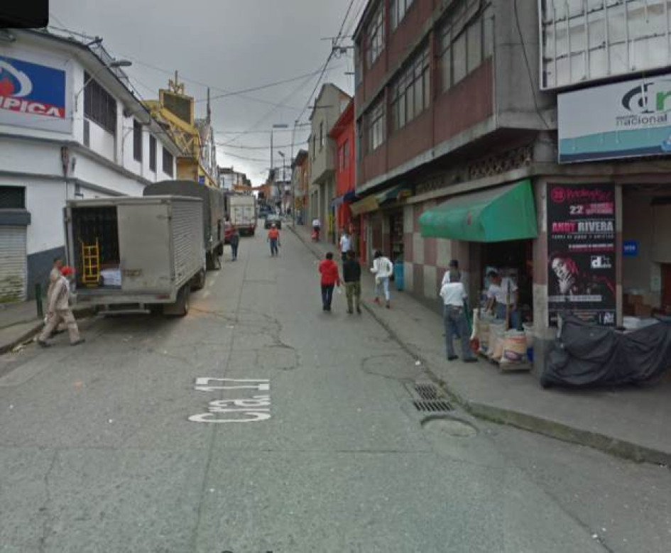 Lugar donde se encontraron las 3 personas y ocurrieron los hechos. Foto, Google maps.