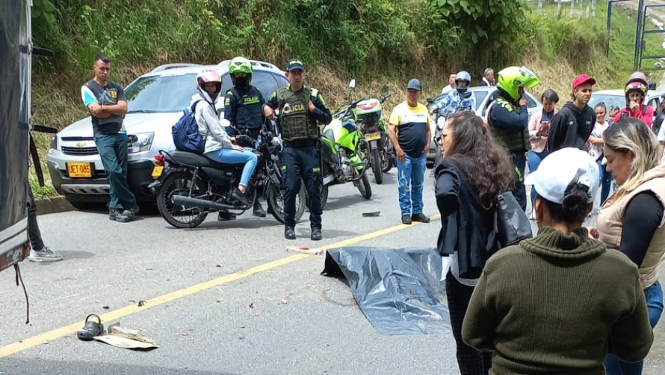 El accidente ocurrió en el sector de Verdún, entre el municipio y la capital de Caldas.