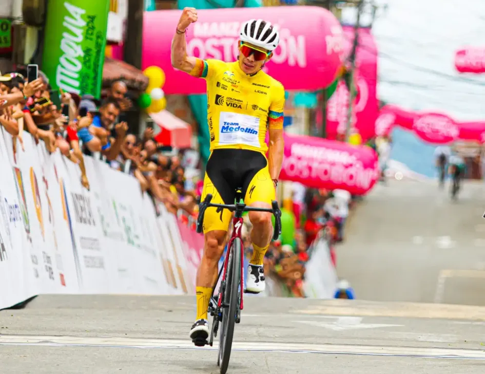 Miguel Ángel López en su llegada a Belalcázar. 