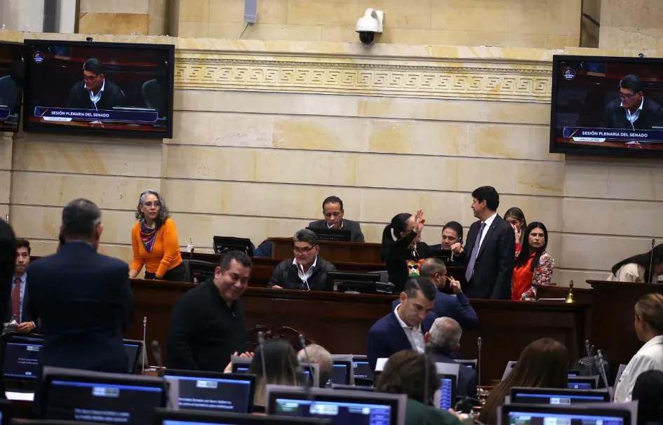 Plenaria del Senado este jueves. 